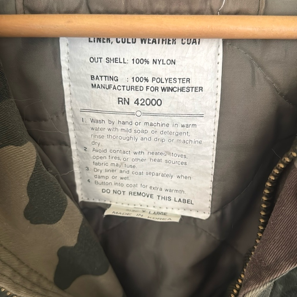 Vintage Winchester Men’s Heavyweight Camo Jacket - Picture 3 of 8